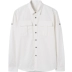 Markless Men dài tay áo bảo hộ lao động Áo khoác nam Màu sắc rắn thường giản dị Áo sơ mi cotton nam - Áo khoác đôi áo đôi nam nữ Áo khoác đôi