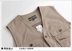 Áo vest nam trung niên mùa xuân và mùa thu nhiều túi hai lớp lưới vest vest nam trung niên cotton giản dị vest áo ba lỗ trắng Áo vest cotton