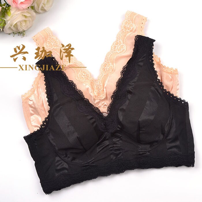 Han Xin no rim bra underwear 8272VD deep V sexy gathered adjustment beautiful back health sports sleep underwear