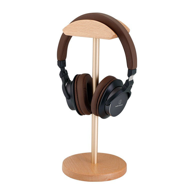 [USD 8.64] Headphone Holder Black Walnut Solid Wood Headset Headset