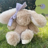 Плюшевый кролик с бантиком, рюкзак, сумка через плечо для девочек для выхода на улицу
