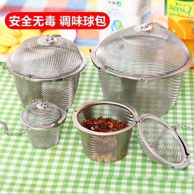 304 Stainless Steel Seasoning Ball Bag Saucepan TASTE TREASURE SAUCE BOX BALL TEA FILTER BALL FILTER TEA BAG