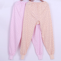 Women's cotton spring and autumn pants high waist deep crotch cotton wool pants plus fat plus large size pants cotton underpants for the elderly
