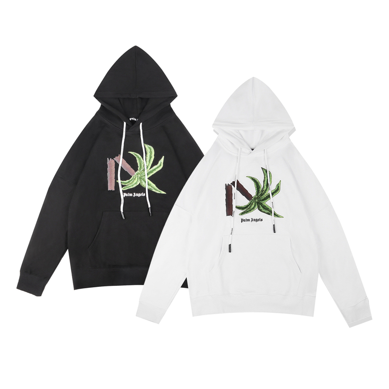 Palm Angels Hoodie Pa Coconut Tree American High Street Fashion Brand Casual Loose Sweatshirt for Men