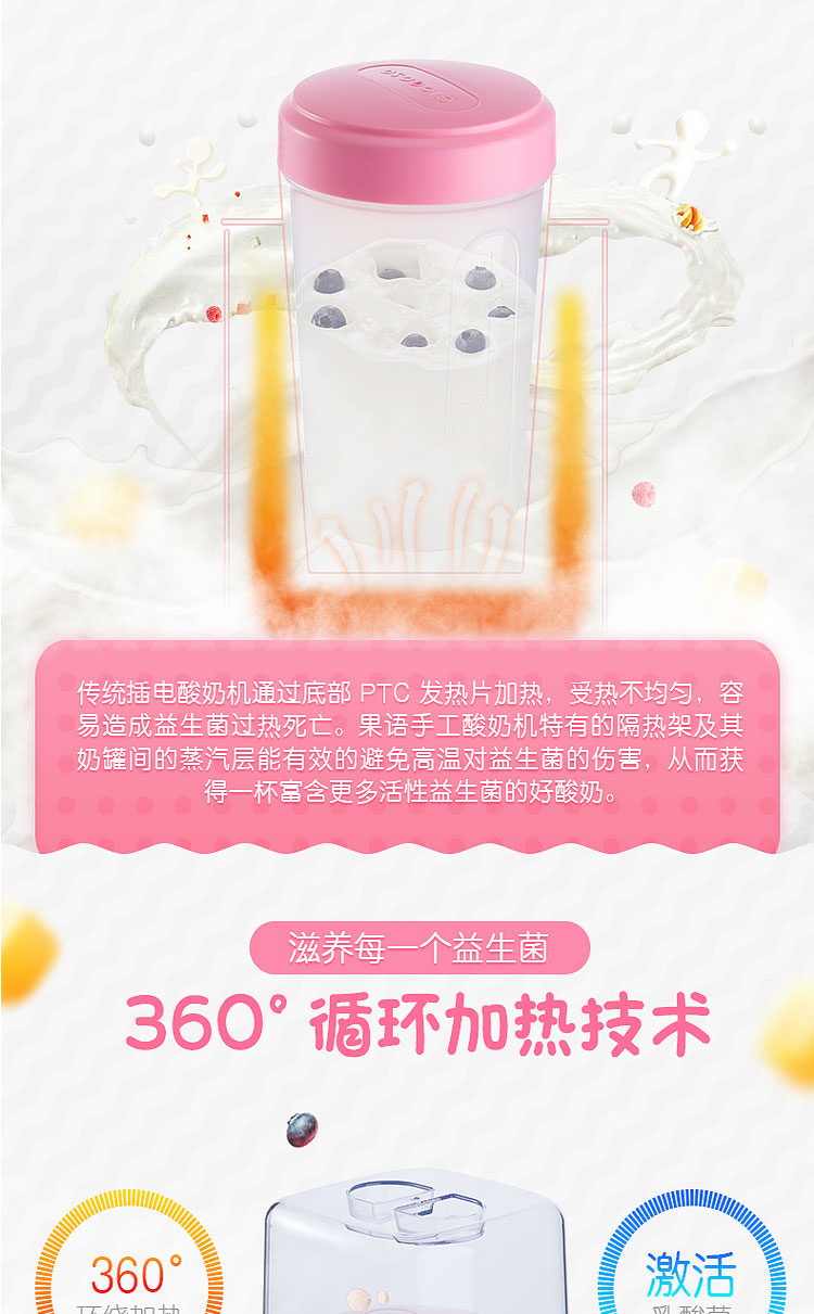 Máy làm sữa chua trái cây gy6101 hộ gia đình nhỏ tự động rút sữa chua lên men máy phô mai máy Natto - Sản xuất sữa chua máy ủ sữa chua kangaroo