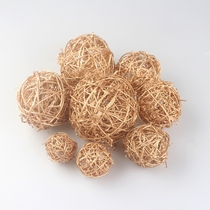 Golden Earth with vine balls decorated with colored balls dried flower accessories for all sizes