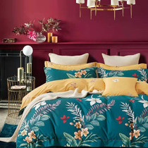 Cotton twill thickened semi four simple 1 5m1 8 sheets quilt cover double 2 0 meters bedding