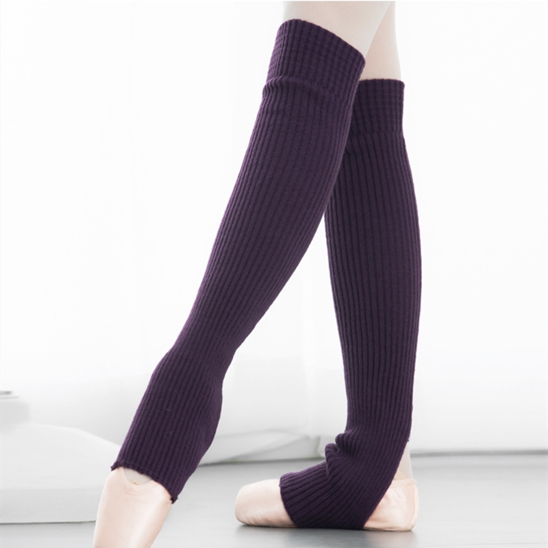 Ballet Dancing Protective Leg Socks Jacket Autumn Winter Adults Women's Warm Knit Skills Socks Children Latin Professional Appraisal Dancing