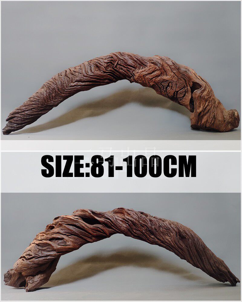 Dima 81-100cm Arch Bridge Type Sinkwood Tree Pile Large Size Large Natural Fish Tank Building Boutique Purple Grapefruit Wood