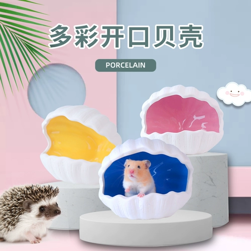 包邮仓鼠金丝熊瓷窝 贝壳瓷窝 蜜袋鼯瓷窝 夏日纳凉小宠瓷窝睡屋