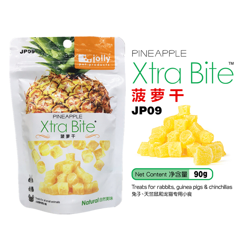 Jolly Zolie pineapple dried 90g rabbit dragon cat Dutch pig hamster honey bag Snack Fruit Dry JP09