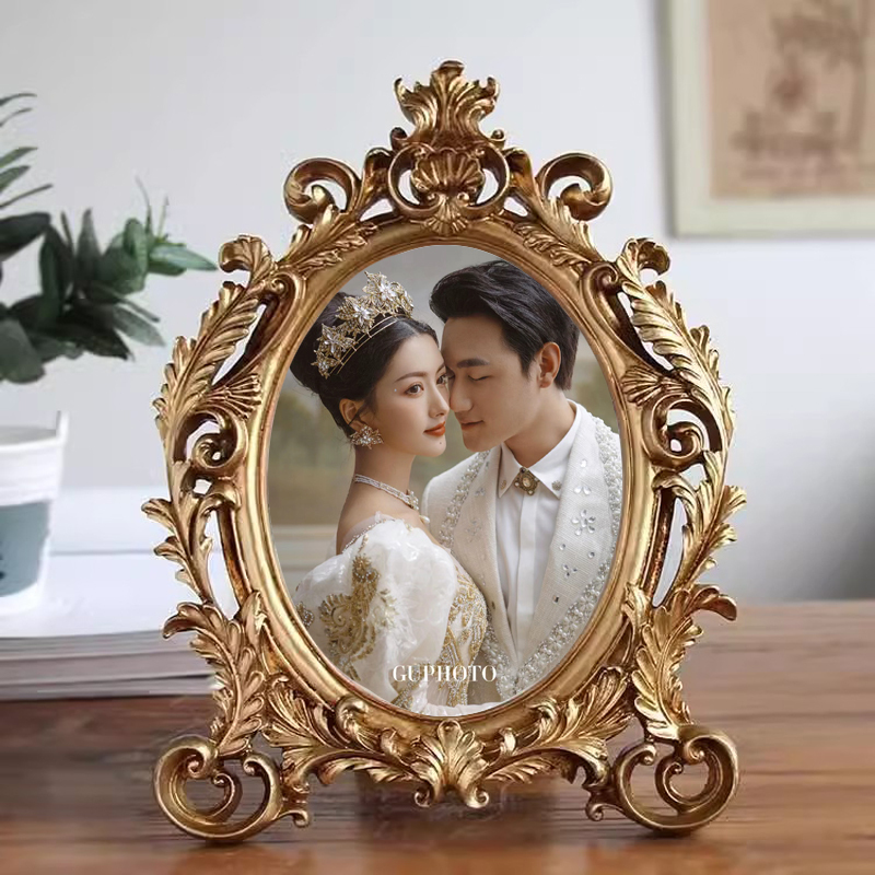 European-Style Retro Photo Frame Display Stand 6inch 7inch 8inch Oval Resin Creative Picture Frame Home Photo Studio Photo Decoration Frame European-Style Retro Photo Frame Display Stand 6inch 7inch 8inch Oval Resin Creative Picture Frame Home Photo Studio Photo Decoration Frame