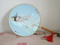 Come to customize the Palace fan group Antique Costume Photography Individuality Print Photo Print Logo print Advertising text Silk Silk Fan