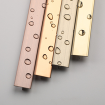 Stainless steel mirror waterproof titanium T-shaped decorative strip TV background wall ceiling High quality light luxury support customization