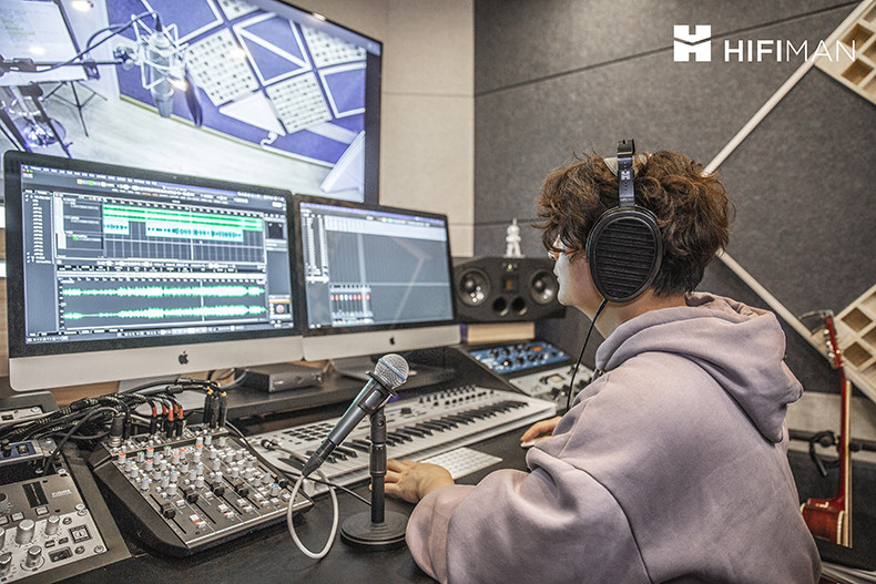 Hifiman Arya隐形磁体录音师平板振膜头戴式耳机发烧监听电脑通用