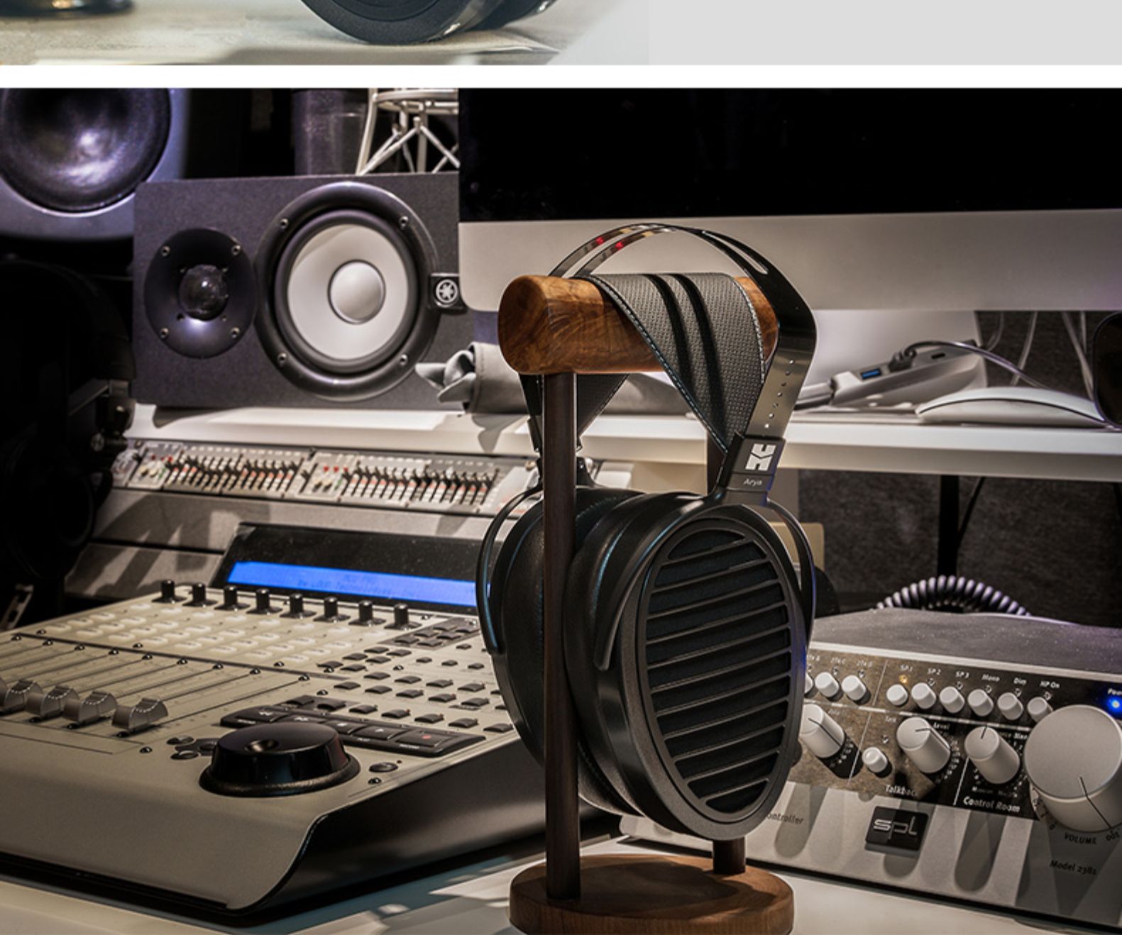 Hifiman Arya隐形磁体录音师平板振膜头戴式耳机发烧监听电脑通用