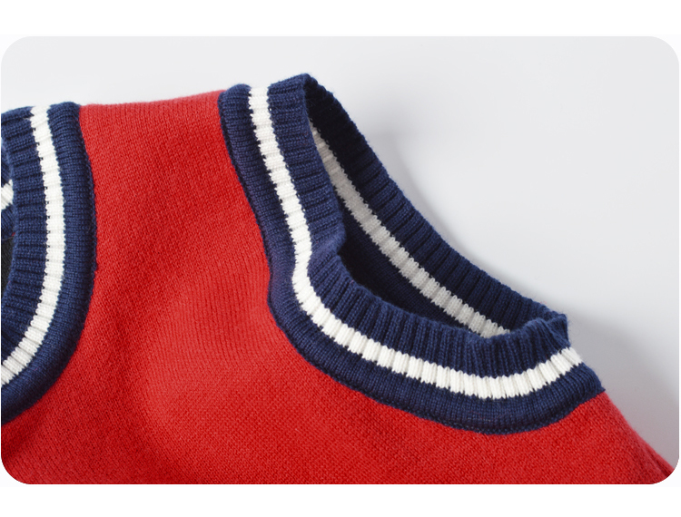 Áo len bé trai vest vest dệt kim cotton hood 2018 mới cho bé 1 1 tuổi xuân thu ghi le jean cá tính cho bé