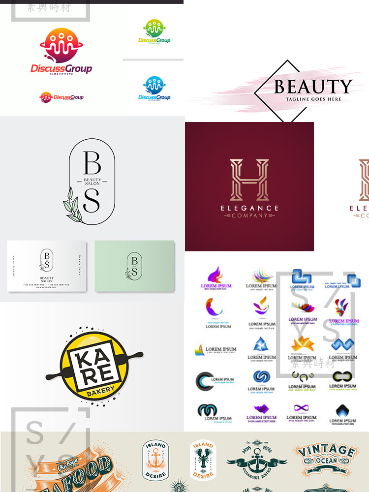 创意LOGO标志矢量素材标识企业形象公司平面设计模板EPS矢量999+