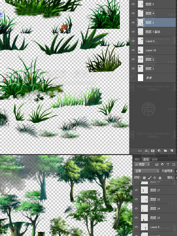 日式动漫游戏场景背景合集 室内外场景psd源文件 cg原画美术参考