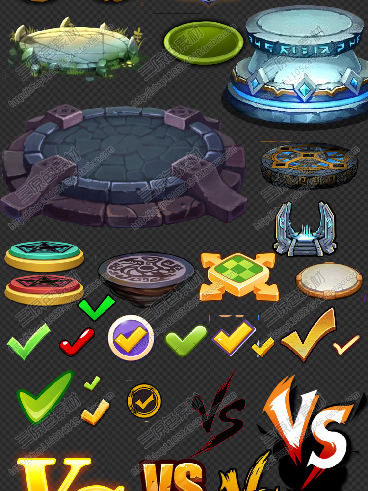 游戏美术素材资源UI图标技能道具武器宝箱装备钥匙对战按钮库PNG 游戏美术素材资源UI图标技能道具武器宝箱装备钥匙对战按钮库PNG