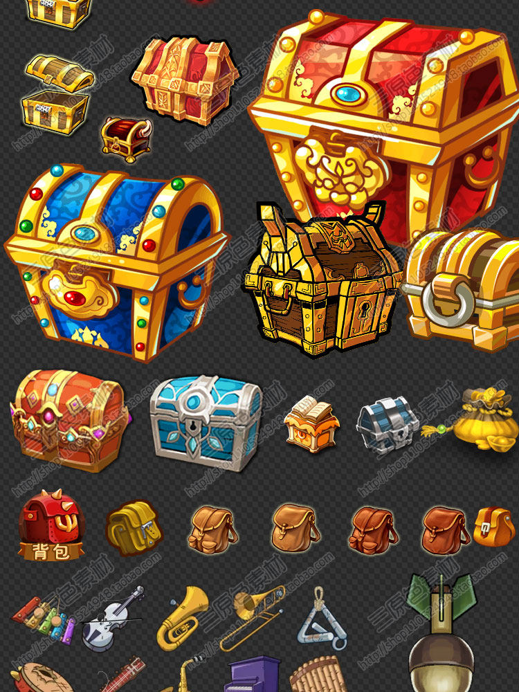 游戏美术素材资源UI图标技能道具武器宝箱装备钥匙对战按钮库PNG 游戏美术素材资源UI图标技能道具武器宝箱装备钥匙对战按钮库PNG