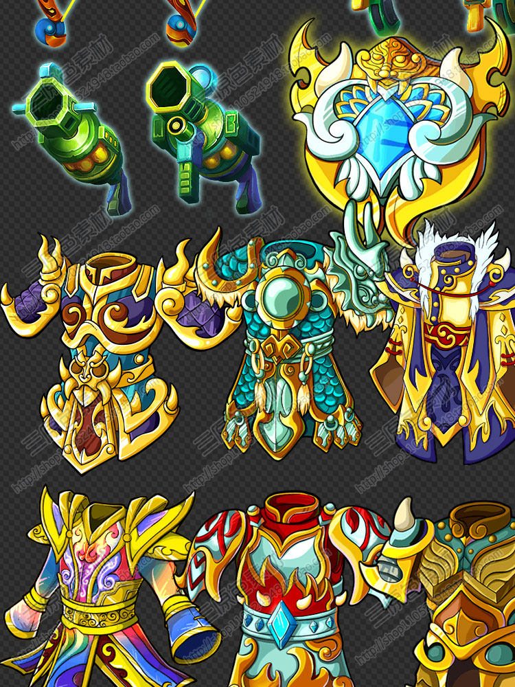 游戏美术素材资源UI图标技能道具武器宝箱装备钥匙对战按钮库PNG 游戏美术素材资源UI图标技能道具武器宝箱装备钥匙对战按钮库PNG