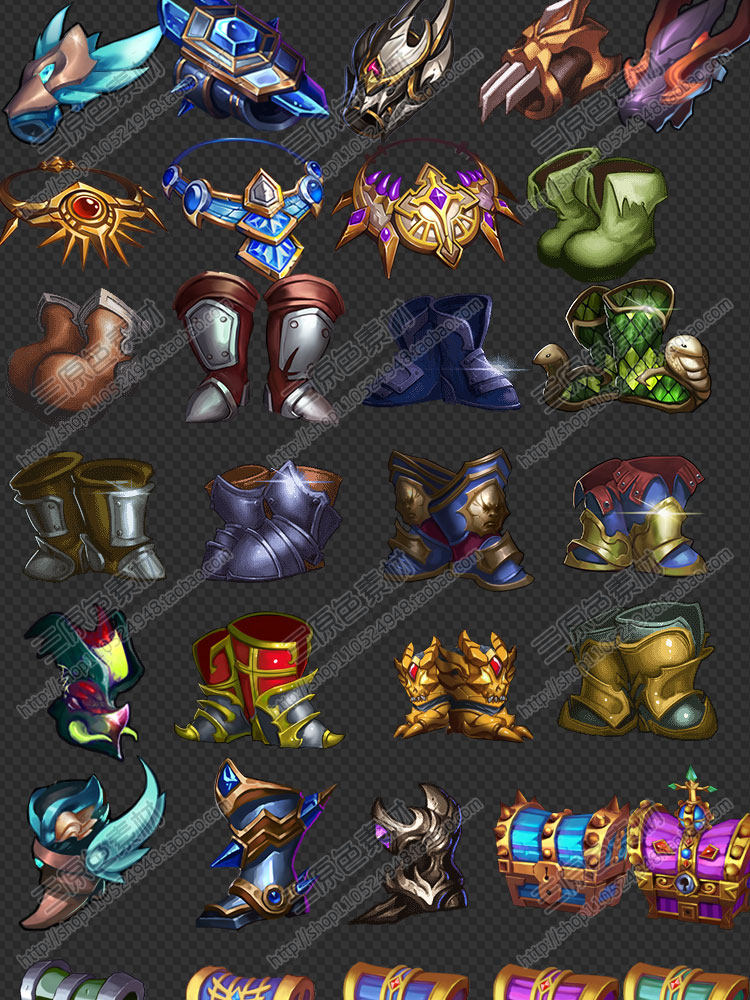 Q版 欧式 游戏 手游 装备 物品 武器 道具 图标 ICON 素材资源 Q版 欧式 游戏 手游 装备 物品 武器 道具 图标 ICON 素材资源