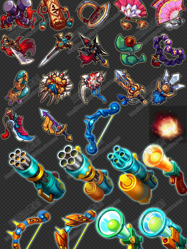 游戏美术素材资源UI图标技能道具武器宝箱装备钥匙对战按钮库PNG 游戏美术素材资源UI图标技能道具武器宝箱装备钥匙对战按钮库PNG