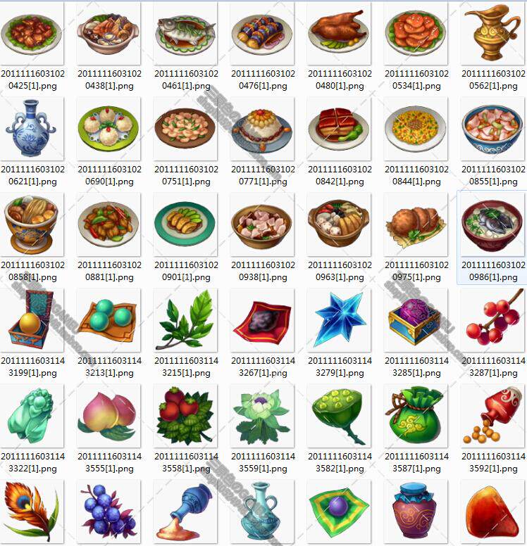 高清 古代Q版 素材元件 CG 设定 动漫 游戏 图集 原画 资料