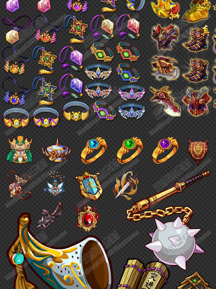 游戏美术素材资源UI图标技能道具武器宝箱装备钥匙对战按钮库PNG 游戏美术素材资源UI图标技能道具武器宝箱装备钥匙对战按钮库PNG