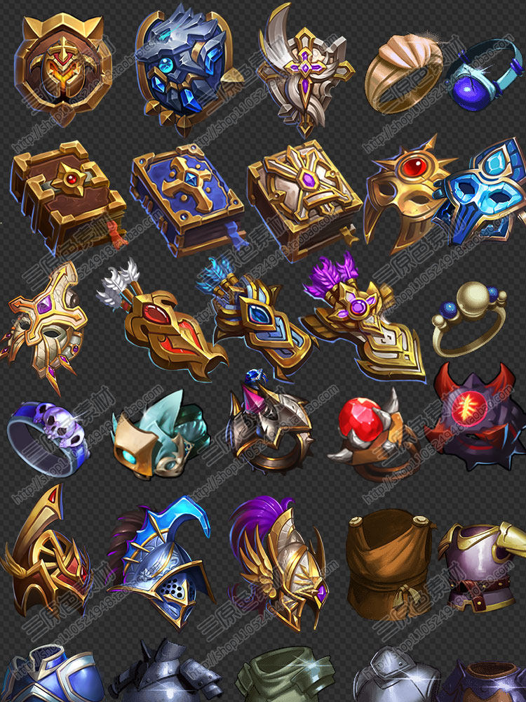 Q版 欧式 游戏 手游 装备 物品 武器 道具 图标 ICON 素材资源 Q版 欧式 游戏 手游 装备 物品 武器 道具 图标 ICON 素材资源