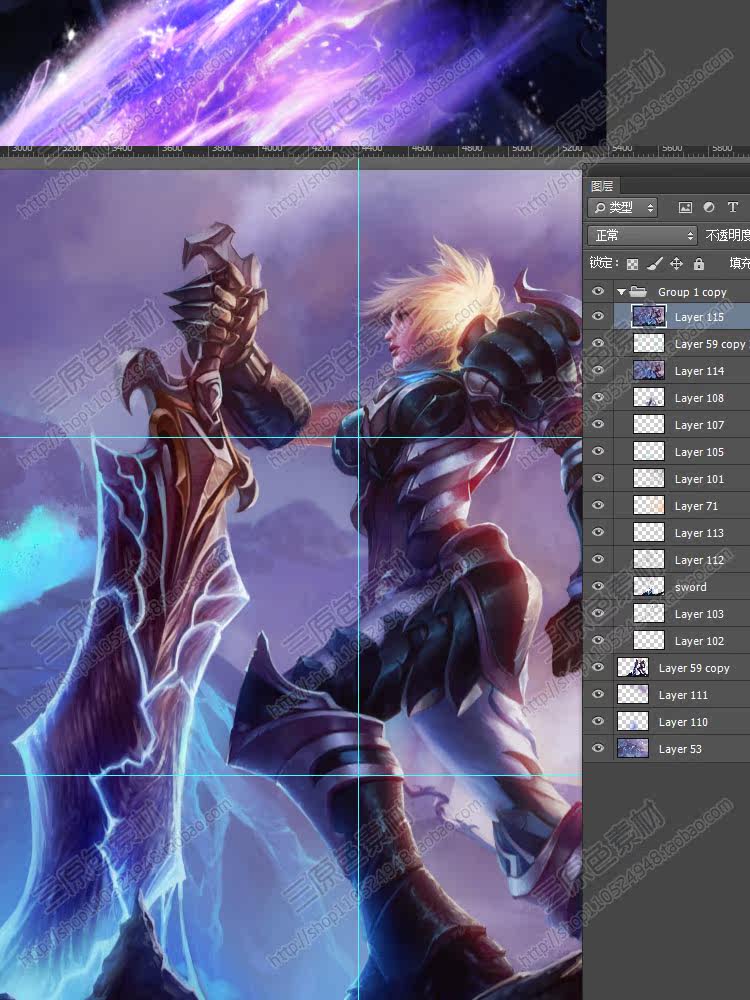 精品欧美风游戏原画素材 CG设定 LOL英雄联盟PSD分层超高清12.9G