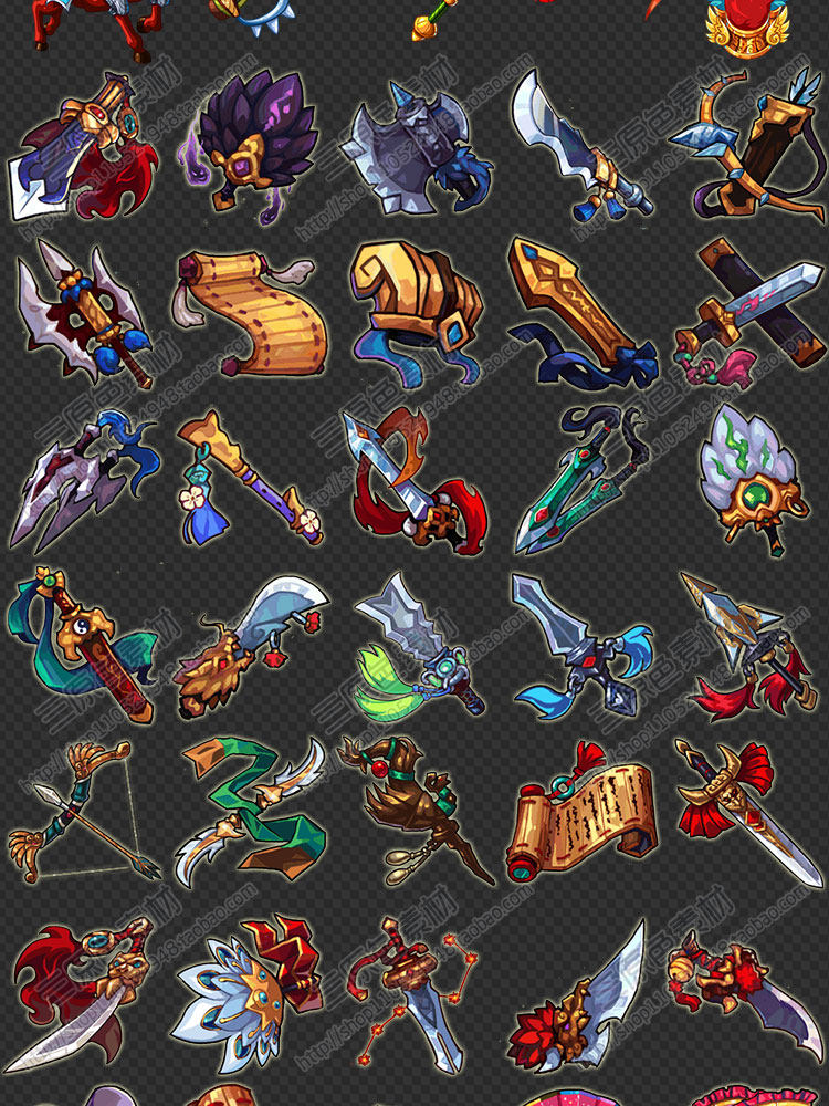 游戏美术素材资源UI图标技能道具武器宝箱装备钥匙对战按钮库PNG 游戏美术素材资源UI图标技能道具武器宝箱装备钥匙对战按钮库PNG