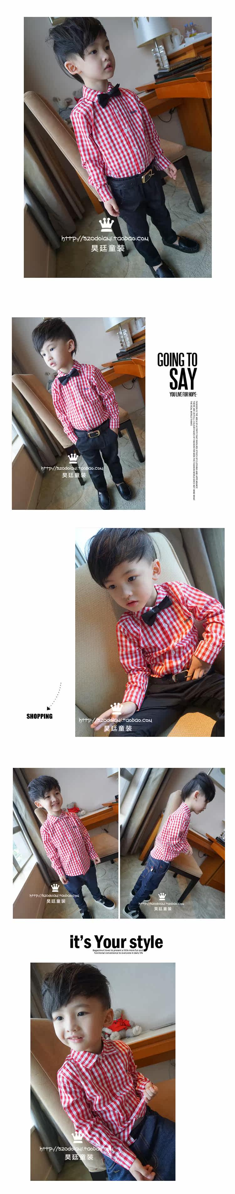 Chemise garcon à manche longue - Ref 2078008 Image 9