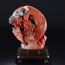 3113G natural Fujian Shoushan stone hibiscus stone carved Togari ornaments