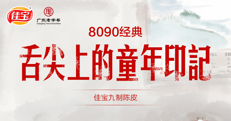 佳宝 九制陈皮干 健脾开胃化痰 500g/23小包 图1