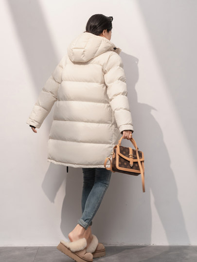 Women's Goose down Jacket, Winter 2025 New Style, Extra Thick for Extreme Cold in Northeast, Ultra-Thick Puffer, Petite Mid-Length Slimming Coat