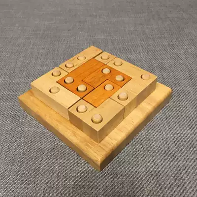 Adult wooden puzzle classical toy Kongming lock Luban lock puzzle plug building blocks rubber wood