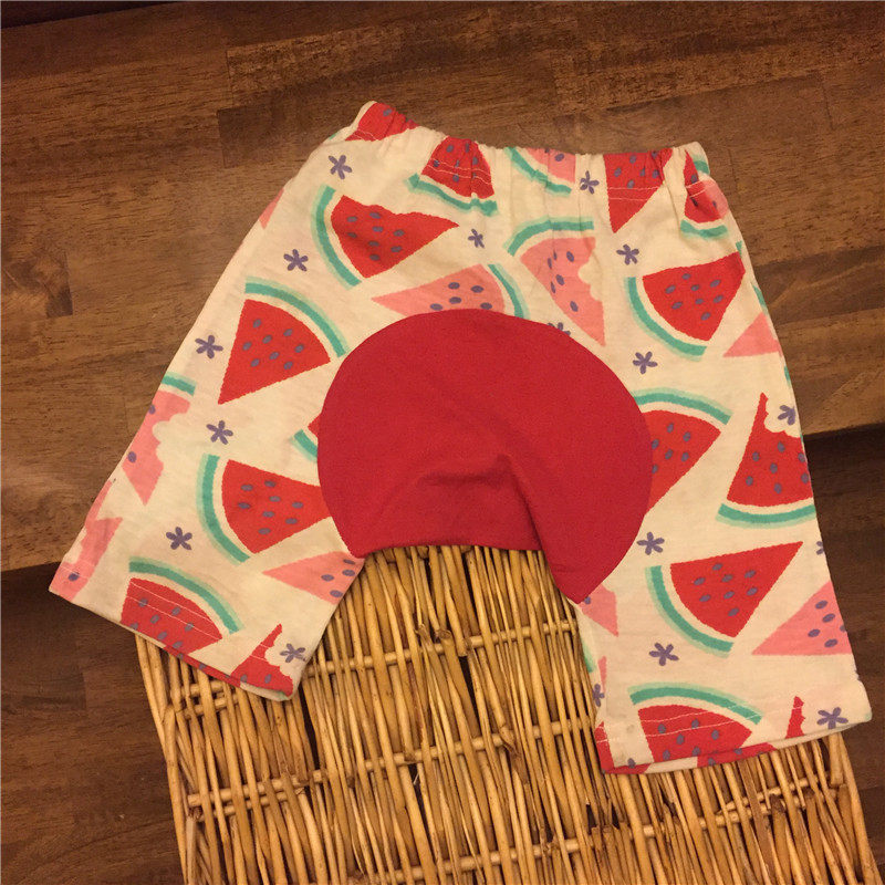 Foreign trade original single children's big butt pants baby short cotton baby big pp pants female baby PP pants male baby big crotch pants summer