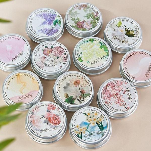 15g Long-Lasting Fragrance Light Fragrance Solid Fragrance for Men and Women Students Portable Natural Fresh Solid Perfume