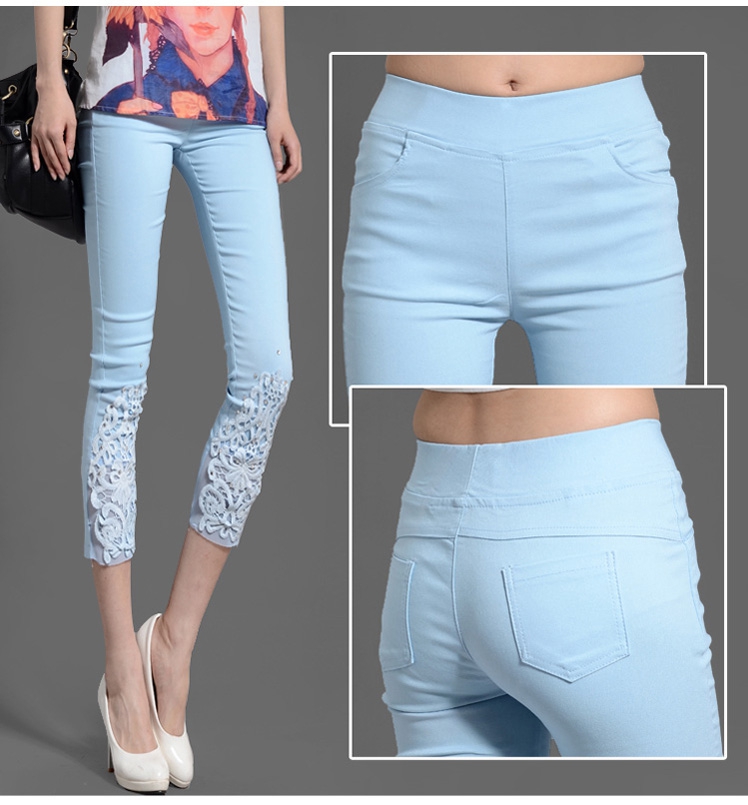 Pantalon léger femme en coton - Ref 3429925 Image 13