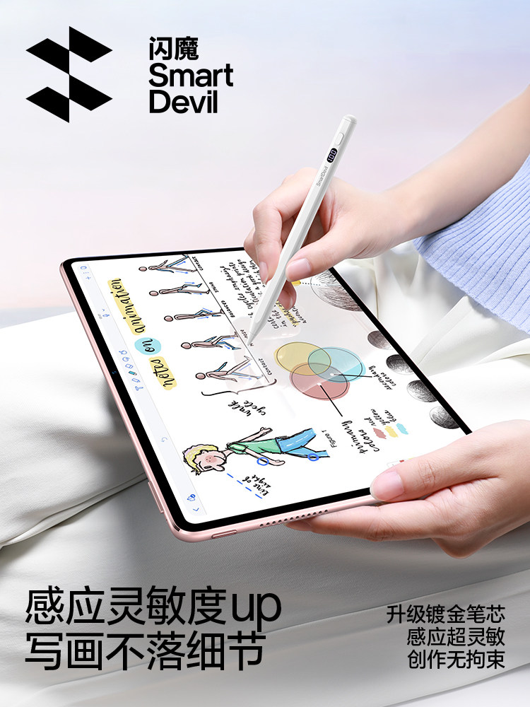 Flash Magic Compatible Oppo Pencil Stylus Tablet Capacitive Pen Pad4 Pro3 Oneplus Handwriting Pen Air2 Alternative Realme X Universal Android Touch Screen Computer Mobile Phone Touch Screen Pen