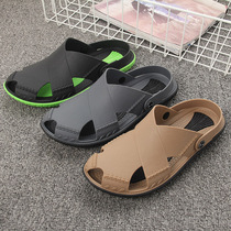 Imported Vietnam warm lump head sandals male natural rubber latex anti-slip resistant wear and sandals soft soles