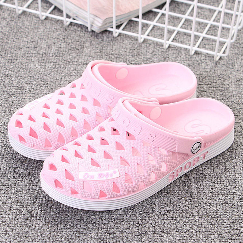 Imported Vietnam Wen Sung Sandals Female Hole Shoes Natural Rubber Couple Sandals Men Baotoo Soft Soft Soft Sound Shoes