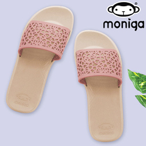 Original imported Thailand natural rubber latex home slippers female anti-slippers wear resistant soft soles shoes outdoor wear home