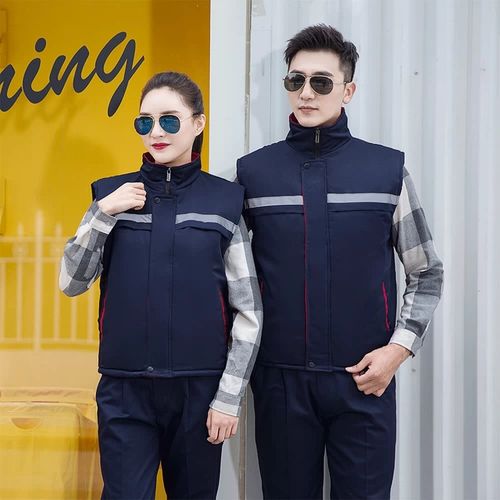 Зимний светоотражающий жилет для работы, пуховик, делается под заказ