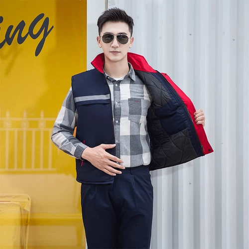 Зимний светоотражающий жилет для работы, пуховик, делается под заказ