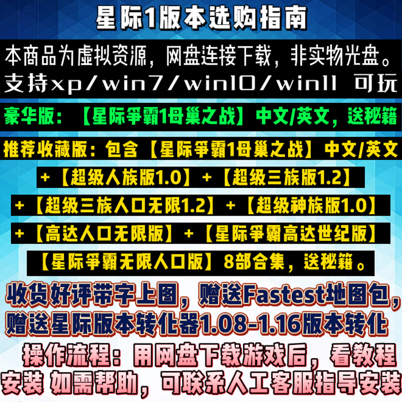 现货台版松岗暴雪PC电脑游戏星际争霸母巢之战首发大盒版：重温经典，重燃战火！