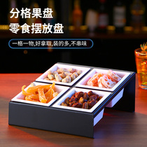 Bar ktv dedicated fruit parquet in four-nine Miyomiya lattice fruit pan nut dried fruit snack snack placed pan creative