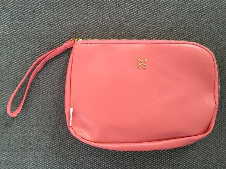 Japan Magazine Appendix Pink Leather Makeup Bag Containing Bag Zero Wallet Phone Bag